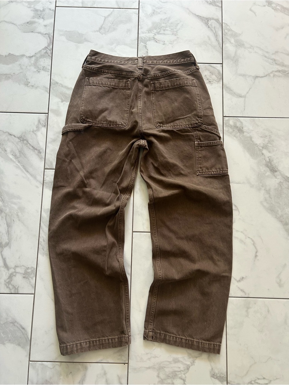 Abercrombie & Fitch Baggy Brown Workwear Carpenter Pants
